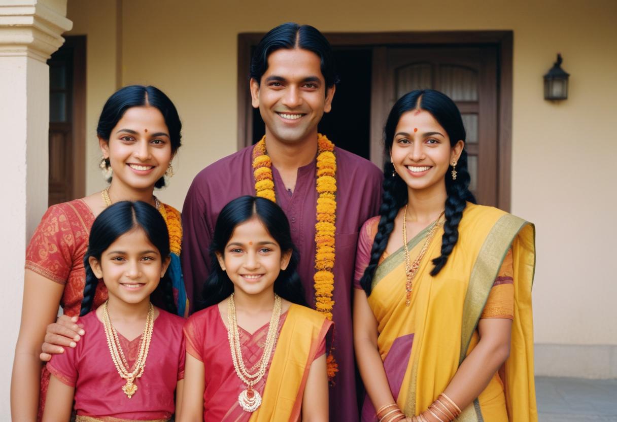 joyful hindu family dhaarmi